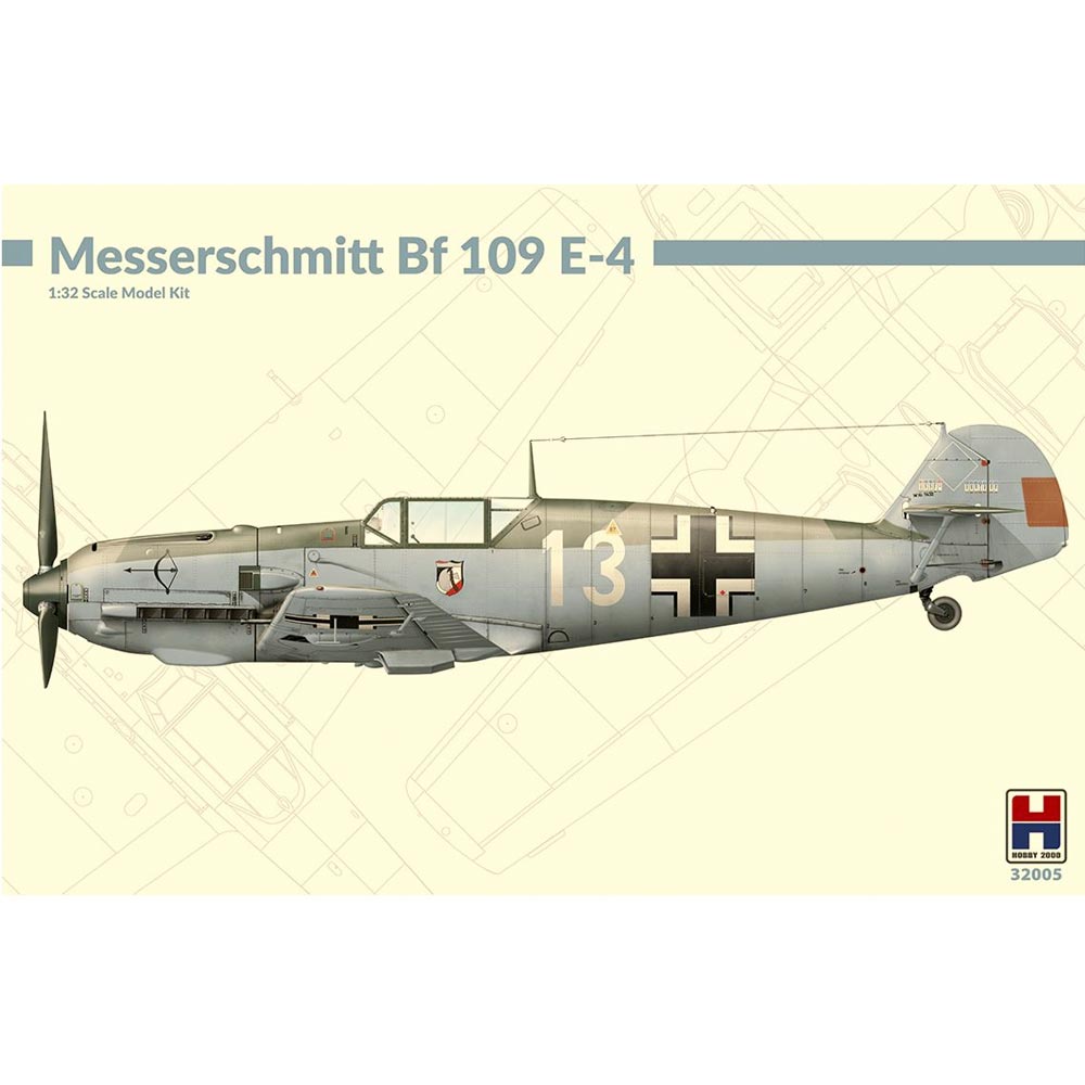 Hobby 2000 32005 Messerschmitt Bf 109 E-4 1:32 Plane Plastic Model Kit