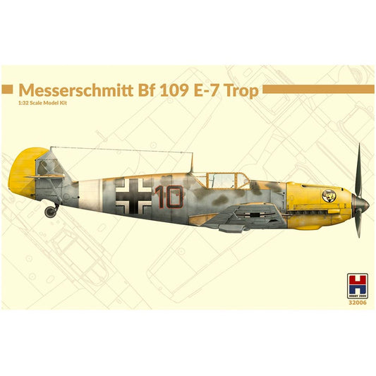 Hobby 2000 32006 Messerschmitt Bf 109 E-7 Trop 1:32 Plane Plastic Model Kit