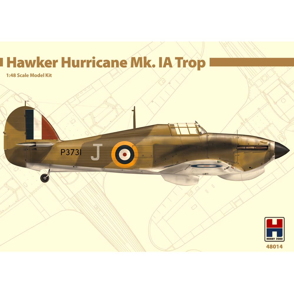Hobby 2000 48014 Hawker Hurricane Mk.IA Trop 1:48 Aircraft Plastic Model Kit
