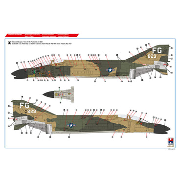 Hobby 2000 48037 McDonnell F-4C Phantom Vietnam Aces vol.1 1:48 Model Kit