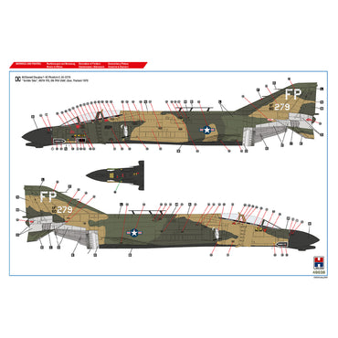 Hobby 2000 48038 McDonnell F-4D Phantom Vietnam Aces vol.2 1:48 Model Kit