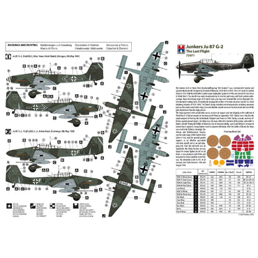 Hobby 2000 72071 Junkers Ju-87 G-2 The Last Flight 1:72 Model Kit