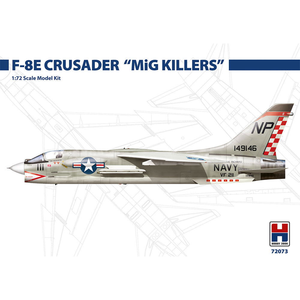 Hobby 2000 72073 Vought F-8E Crusader MiG Killers 1:72 Model Kit