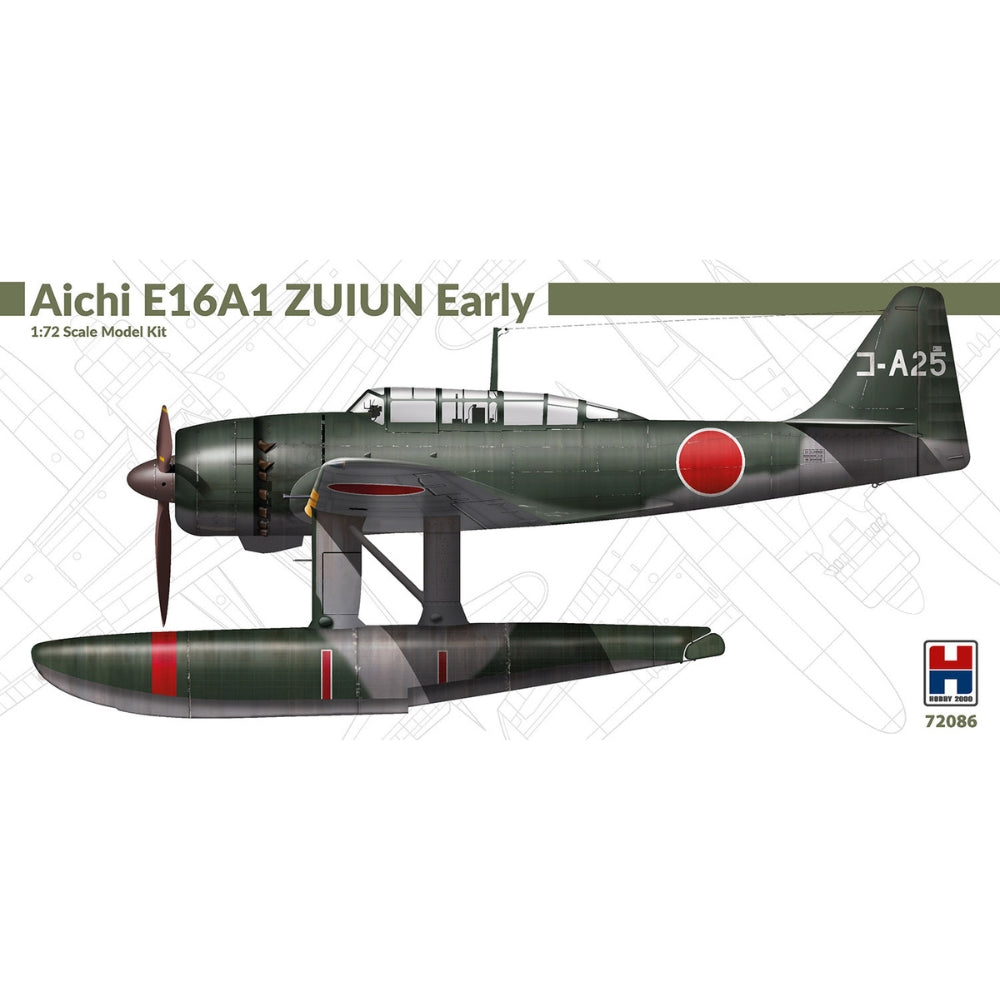Hobby 2000 72086 Aichi E16A1 Zuiun Floatplane Early 1:72 Model Kit
