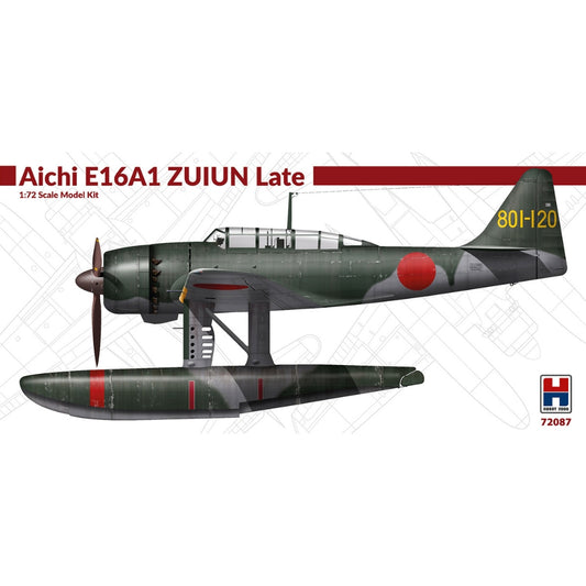 Hobby 2000 72087 Aichi E16A1 Zuiun Floatplane Late Version 1:72 Model Kit