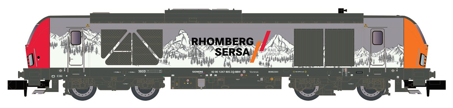 Hobbytrain 3114S Rhomberg-Sersa Rh1247 Vectron Diesel Loco VI DCC-Sound N Gauge