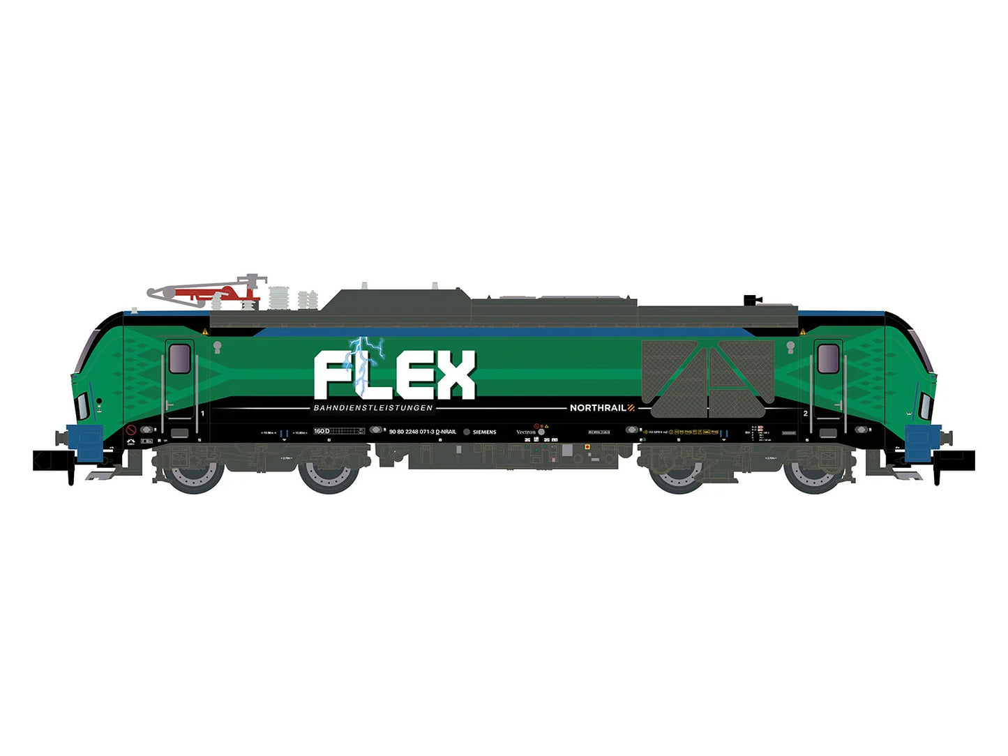 Hobbytrain Flex BR248 Vectron Bi-Mode Locomotive VI H3125 N Gauge