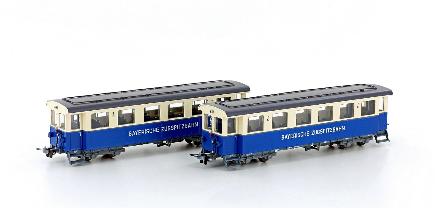 Hobbytrain 43107  Zugspitzbahn Coach Set (2) V HO
