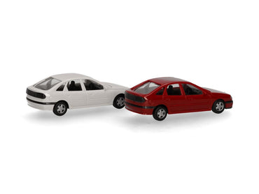 Herpa Minikit (2) Renault Laguna Sienna Red/Arctic White HA014113 HO Gauge
