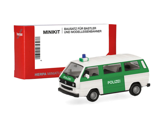 Herpa Minikit VW T3 Bus Polizei HA014120 HO Gauge