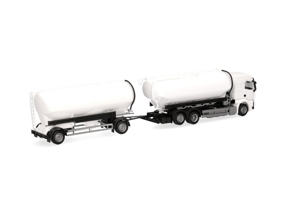 Herpa Minikit MAN TGS TM Bulk Silo Trailer White HA014137 HO Gauge