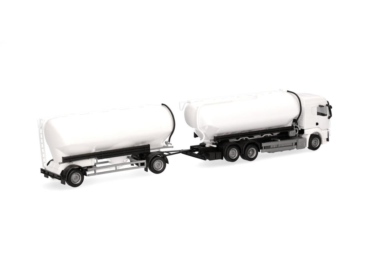 Herpa Minikit MAN TGS TM Bulk Silo Trailer White HA014137 HO Gauge