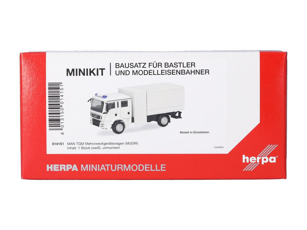 Herpa Minikit MAN TGM MzGW Multi Purpose Van White HA014151 HO Gauge