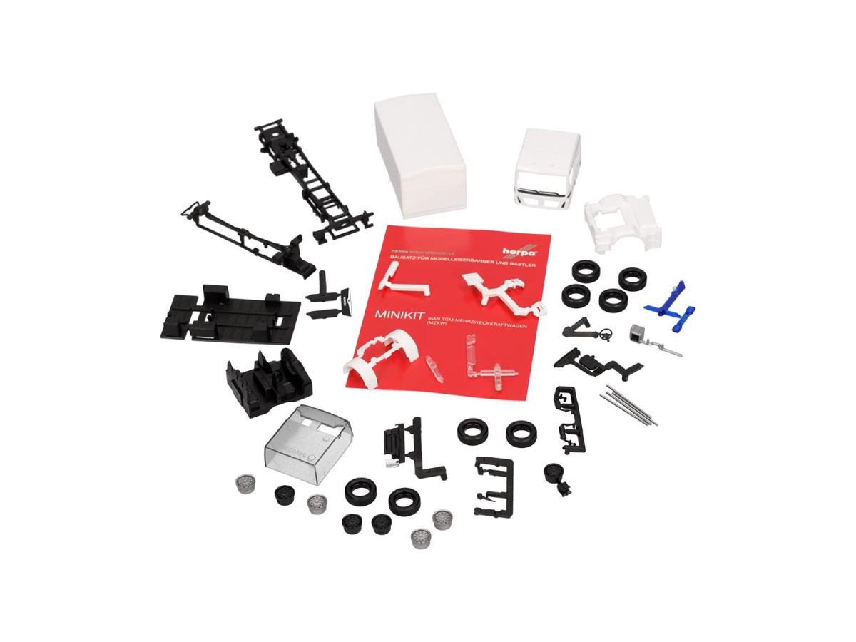 Herpa Minikit MAN TGM MzKW Multi Purpose Van White HA014168 HO Gauge