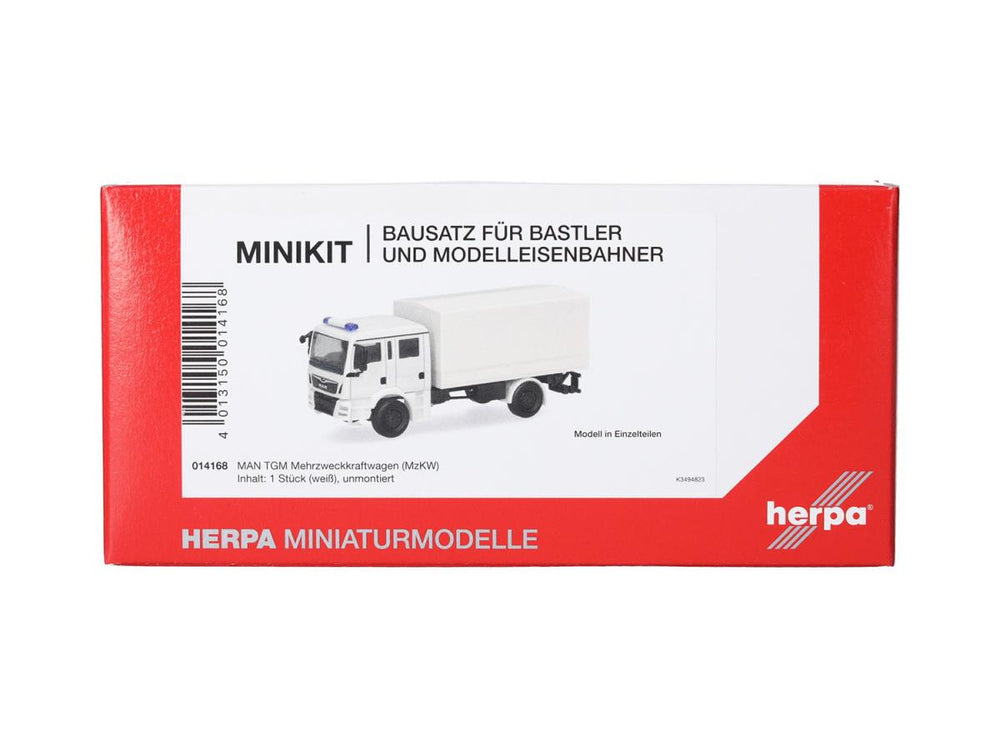 Herpa Minikit MAN TGM MzKW Multi Purpose Van White HA014168 HO Gauge