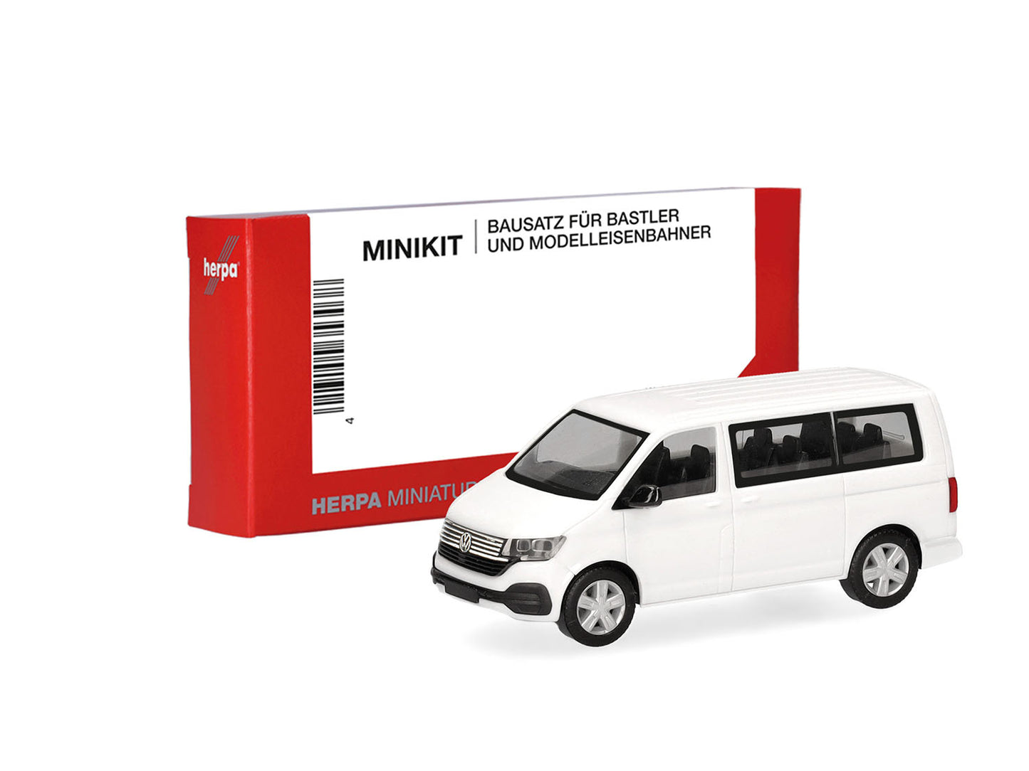 Herpa Minikit VW T6.1 Bus White HA014250 HO Gauge