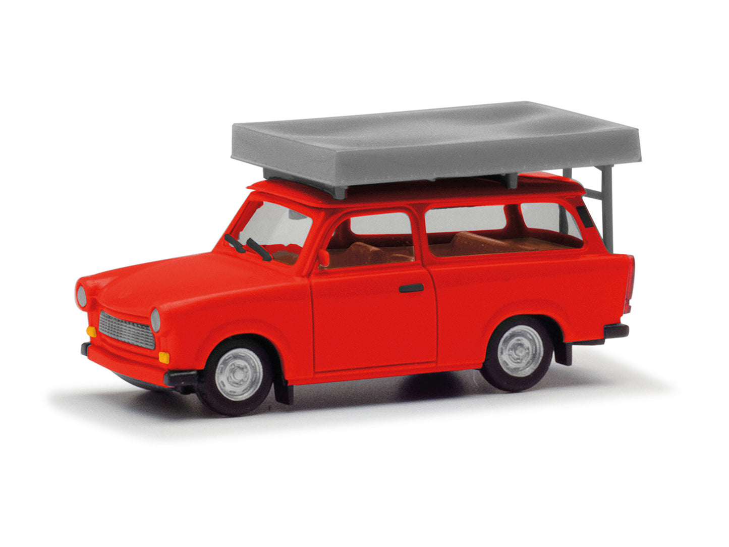 Herpa Trabant 601 Universal Bright Red w/Roof Tent HA024181-004 HO Gauge