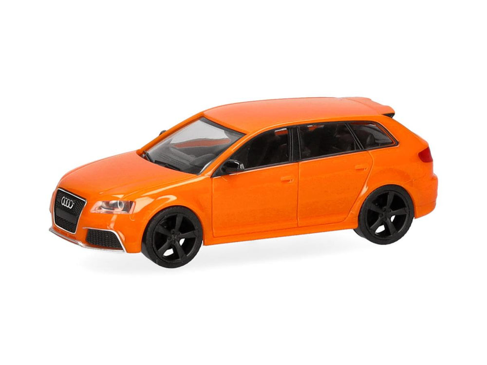 Herpa Audi RS3 Sportback Glow Orange Black Rims HA024877-005 HO Gauge