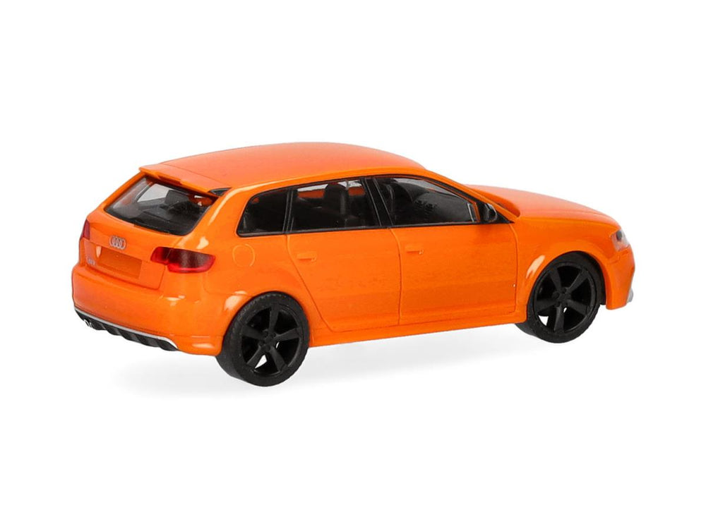 Herpa Audi RS3 Sportback Glow Orange Black Rims HA024877-005 HO Gauge