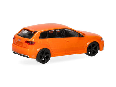 Herpa Audi RS3 Sportback Glow Orange Black Rims HA024877-005 HO Gauge
