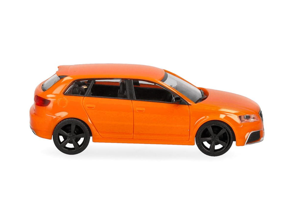 Herpa Audi RS3 Sportback Glow Orange Black Rims HA024877-005 HO Gauge