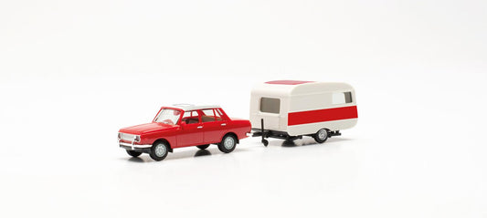 Herpa Wartburg 353 '82 Limousine & Qek-Junior Caravan HA028585 HO Gauge