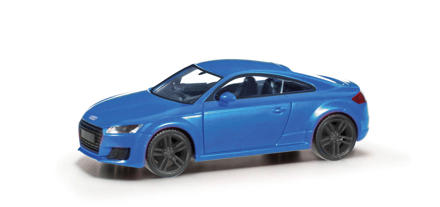 Herpa 038355-002 Audi TT Coupe Ara Blue Crystal Effect HO Gauge
