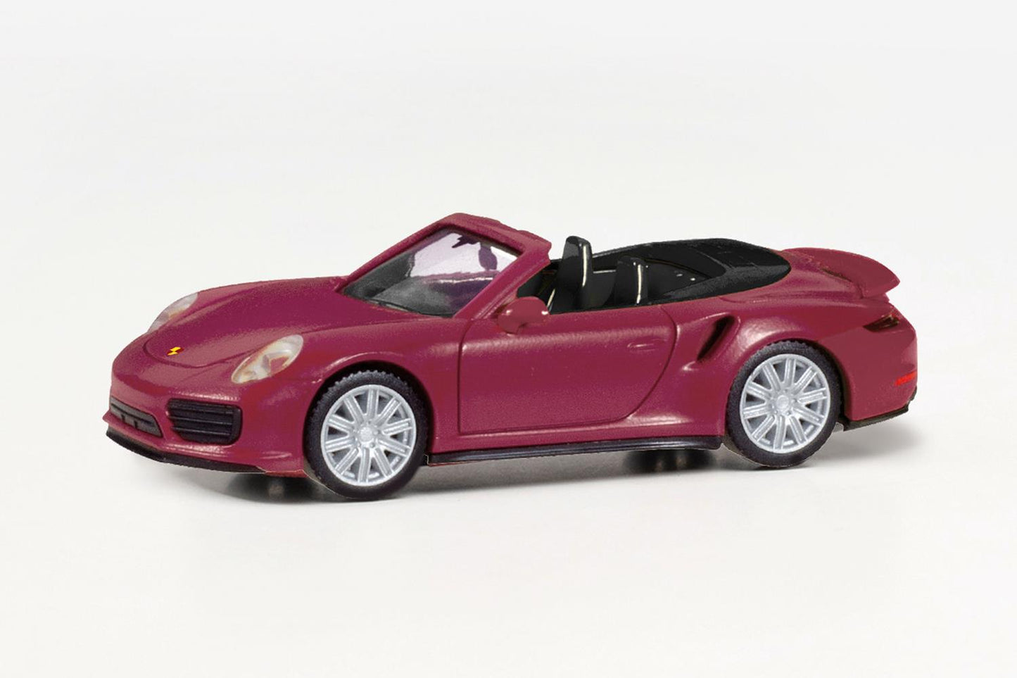 Herpa Porsche 911 Turbo Cabrio Ruby Red Metallic HO Gauge HA038928-002
