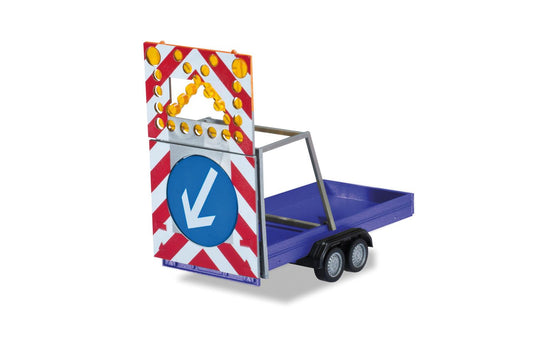 Herpa Lane Closure Trailer Ultramarine Blue HA052368-003 HO Gauge