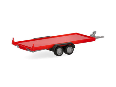 Herpa 2 Axle Trailer for Cars Red HA052450-004 HO Gauge