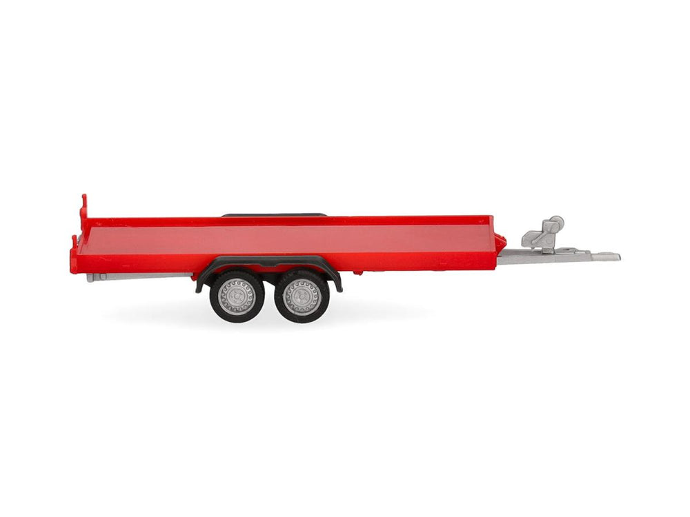 Herpa 2 Axle Trailer for Cars Red HA052450-004 HO Gauge