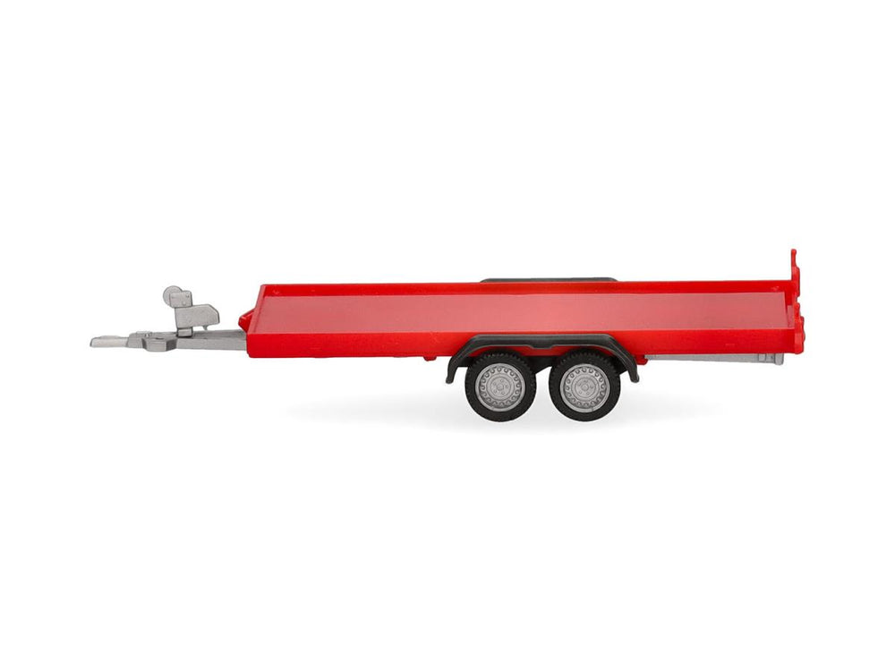 Herpa 2 Axle Trailer for Cars Red HA052450-004 HO Gauge