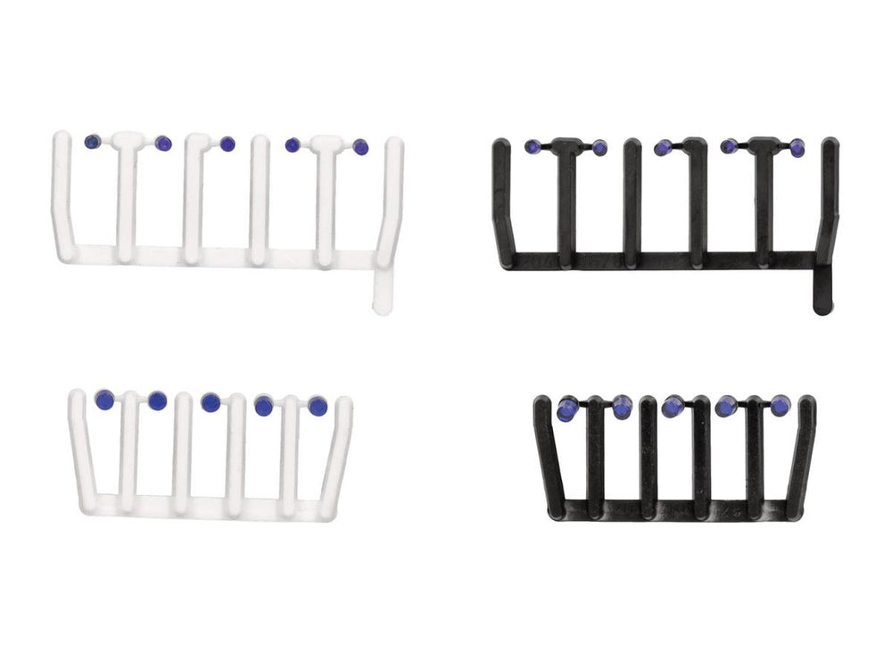 Herpa Blue Transparent Signal Lights w/Black & White Base HA054836 HO Gauge