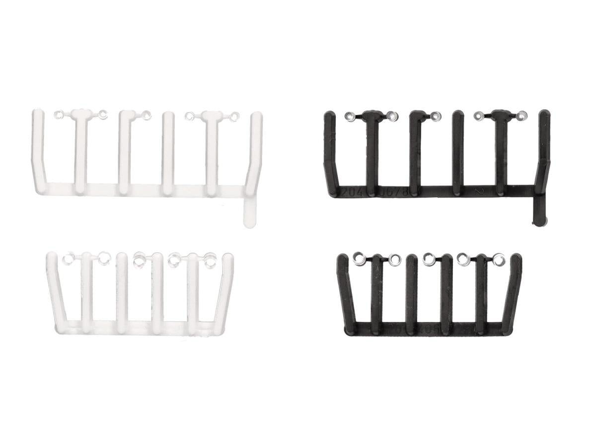 Herpa Transparent Signal Lights w/Black & White Base HA054850 HO Gauge