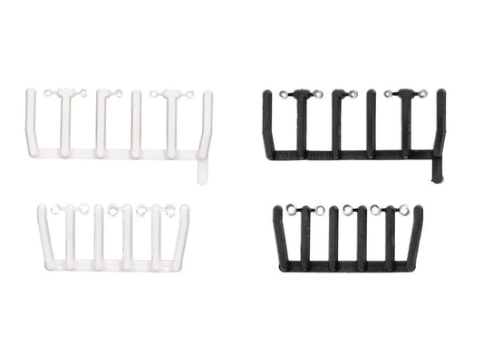 Herpa Transparent Signal Lights w/Black & White Base HA054850 HO Gauge