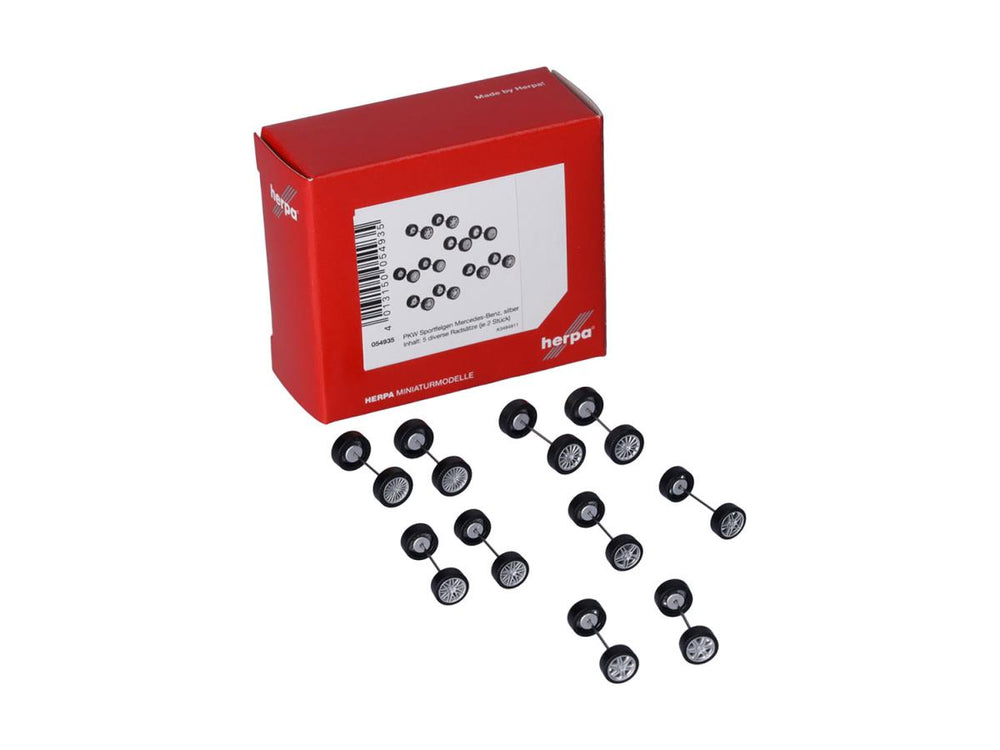Herpa MB Sports Wheels Set (10 Axles) HA054935 HO Gauge