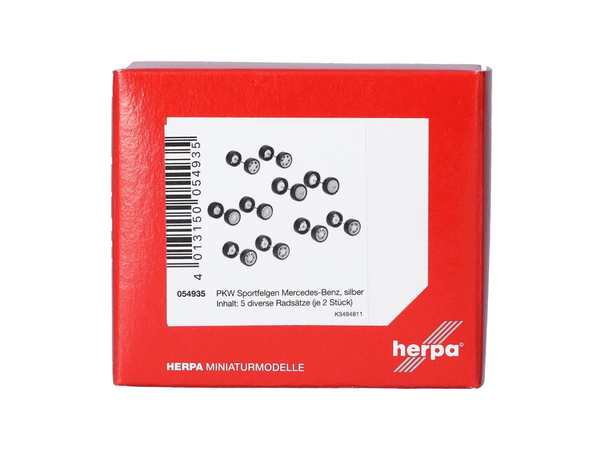 Herpa MB Sports Wheels Set (10 Axles) HA054935 HO Gauge