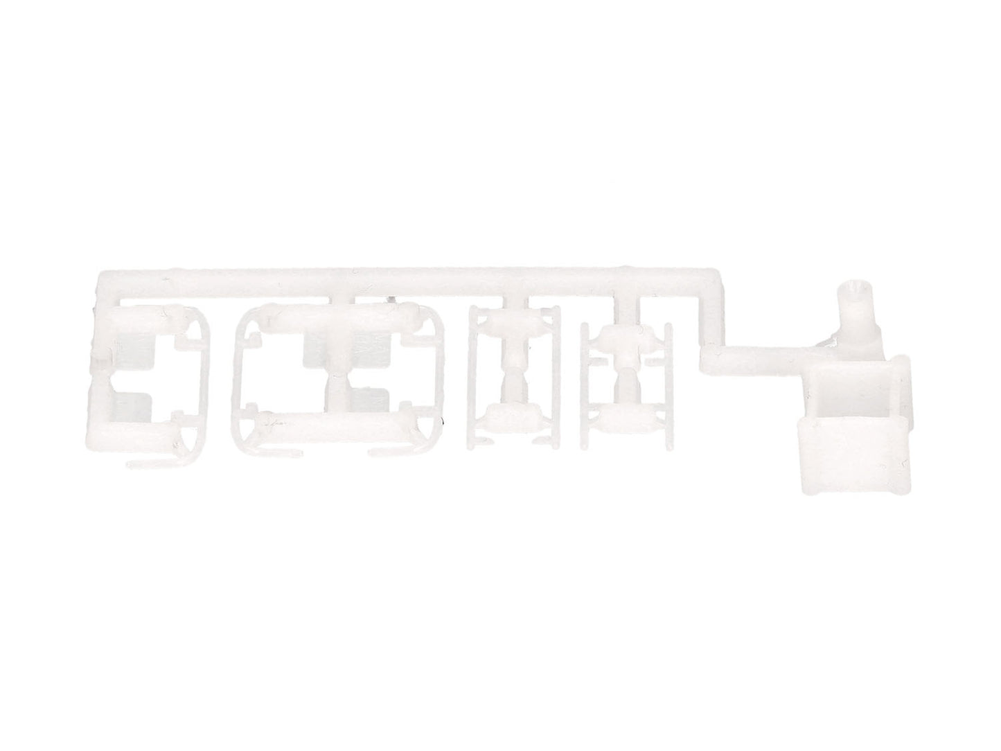 Herpa Lowbars (3) & Sidebars (3) for Rigid Tractors White HA055444 HO Gauge