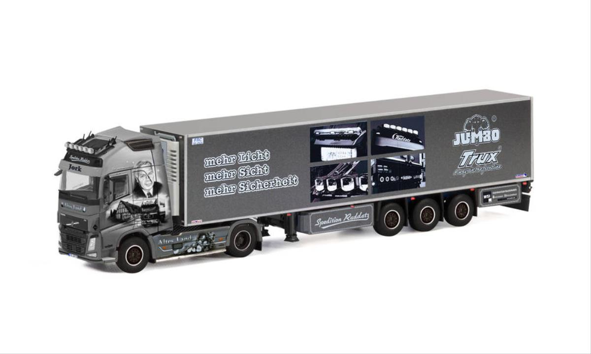 Herpa 71598 Volvo FH GI. XL Refrigerated Box Semitrailer Raddatz Jork 1:32