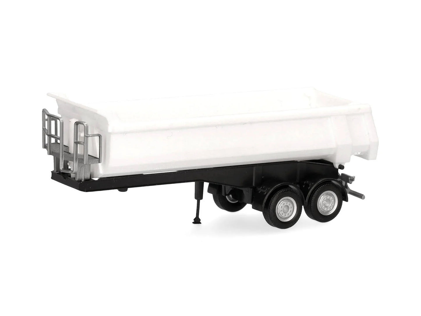 Herpa Dump 2 Axle Semitrailer White  HA076036-003 HO Gauge
