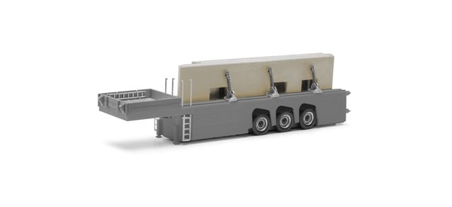 Herpa Cement Slab (Ground Floor Load) Carrying Semitrailer HO Gauge HA076418-002