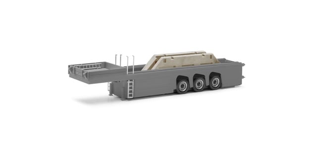 Herpa Cement Slab (Top Floor Load) Carrying Semitrailer HO Gauge HA076418-003