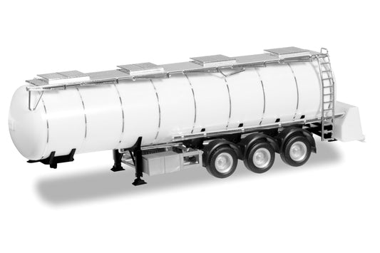 Herpa Food Tank 3 Axle Trailer White HA076463-003 HO Gauge