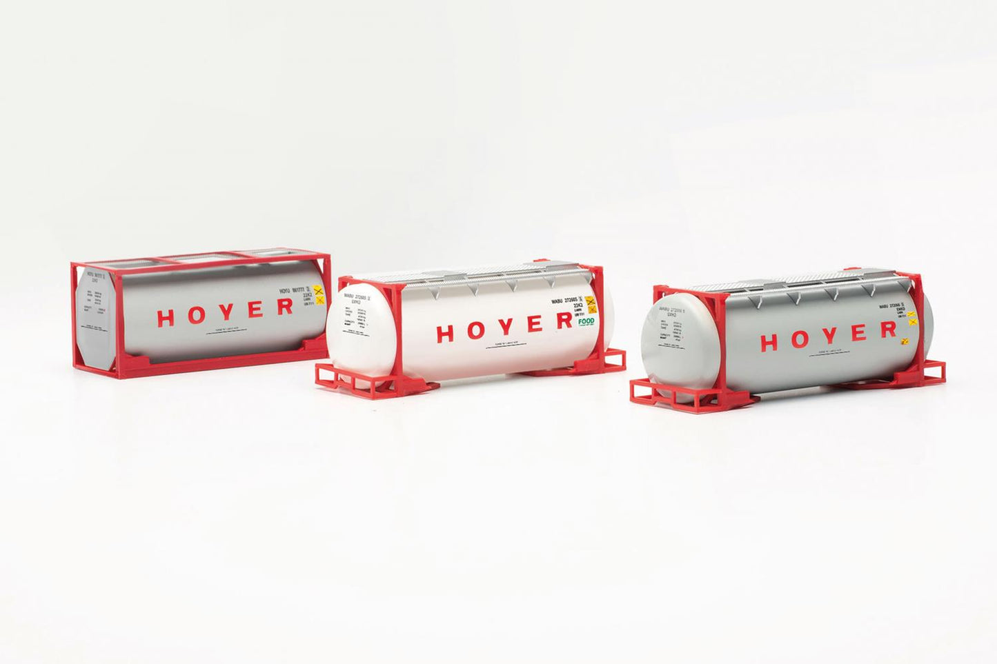 Herpa Tanktainer Set (3) Hoyer HO Gauge HA076500-006