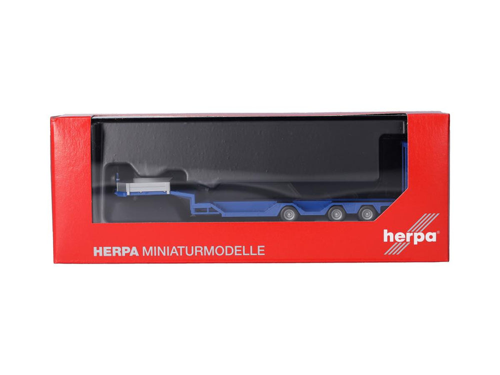 Herpa Goldhofer Allrounder 3 Axle Semitrailer Gentian Blue HA076968-003 HO Gauge