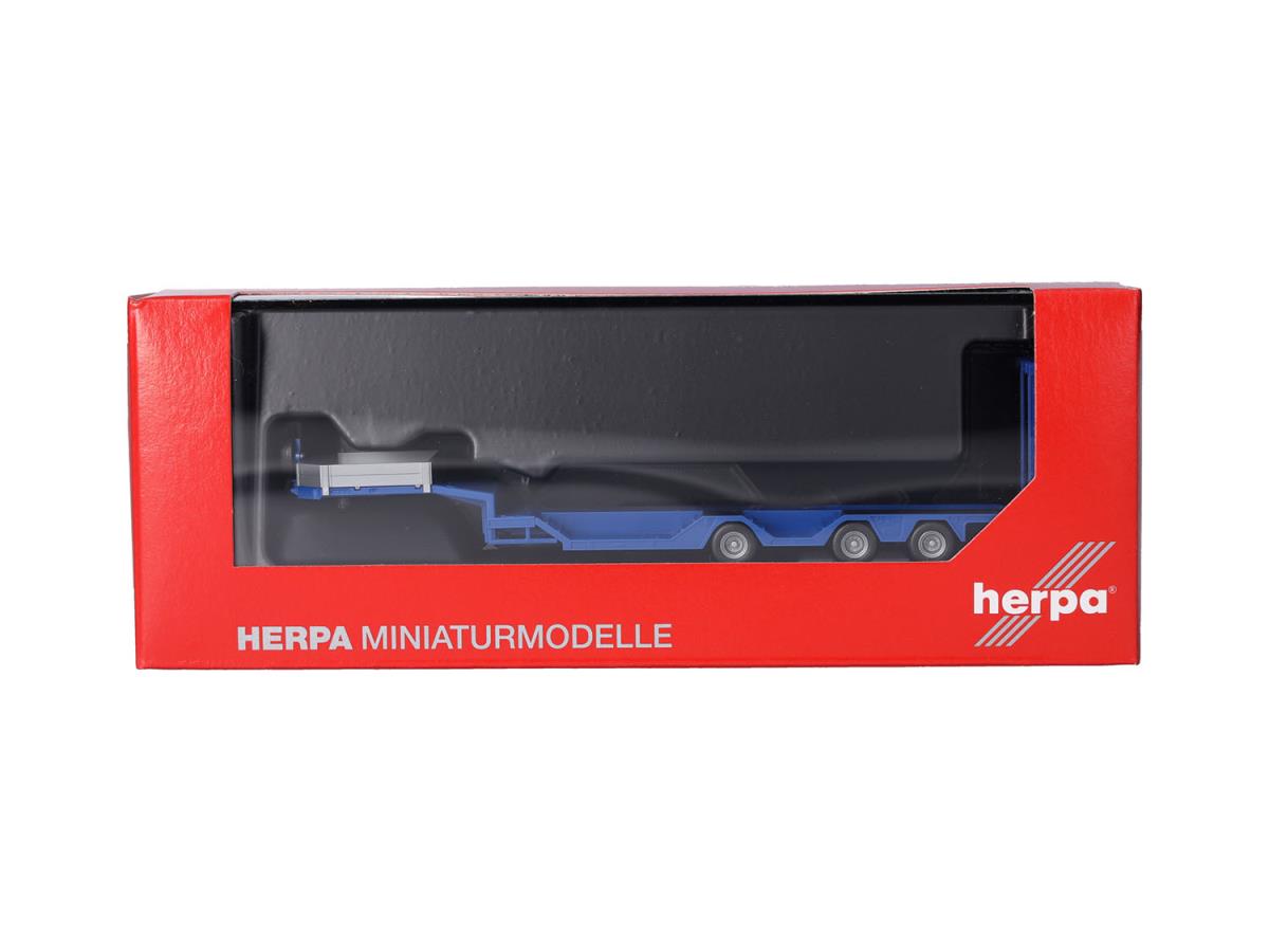 Herpa Goldhofer Allrounder 3 Axle Semitrailer Gentian Blue HA076968-003 HO Gauge