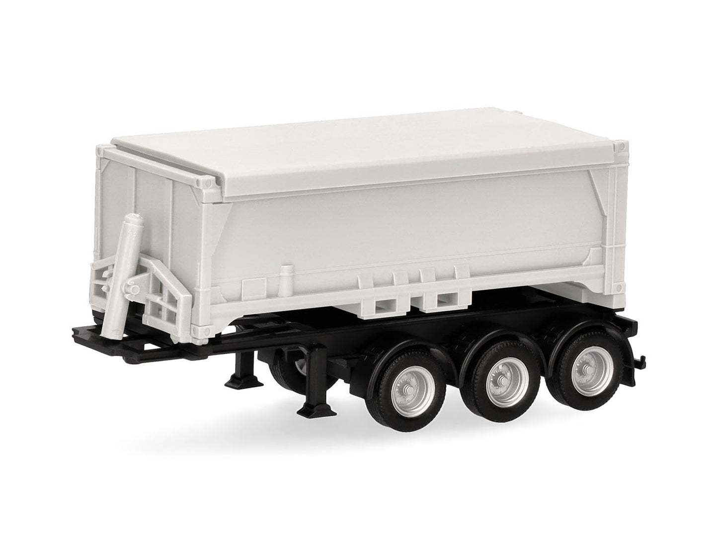 Herpa Excavated Material 3 Axle Trailer White HA077101 HO Gauge