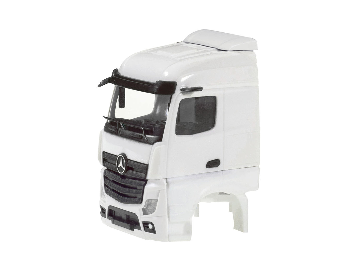 Herpa MB Actros S/Space 2.5 Drivers Cabin w/Side Vents White (2) 086042 HO Gauge