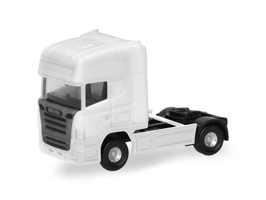 Herpa Scania R TL 2004 2 Axle Rigid Tractor White (2) HA086097 HO Gauge