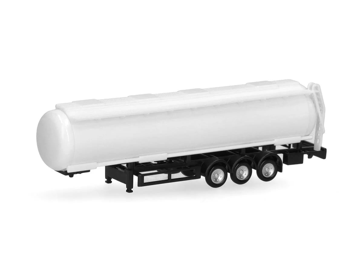 Herpa Tank Semitrailer 3 Axle White (2) HA086141 HO Gauge